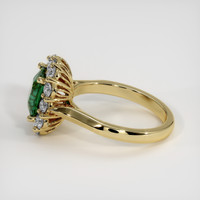 1.37 Ct. Green Sapphire Ring, 18K Yellow Gold 4