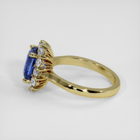 2.63 Ct. Blue Sapphire Ring, 18K Yellow Gold 4