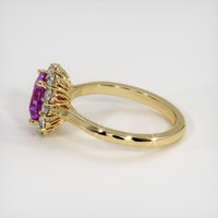 1.97 Ct. Purple Sapphire Ring, 18K Yellow Gold 4