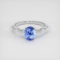 2.68 Ct. Blue Sapphire Ring, Platinum 950 1