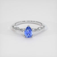 1.81 Ct. Blue Sapphire Ring, Platinum 950 1