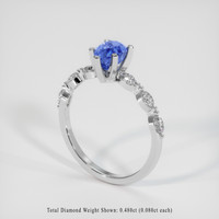 1.81 Ct. Blue Sapphire Ring, Platinum 950 2