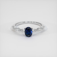 0.98 Ct. Blue Sapphire Ring, Platinum 950 1