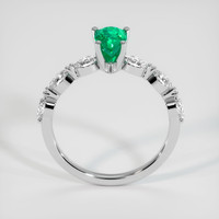 0.88 Ct. Emerald Ring, Platinum 950 3