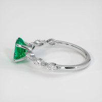 0.88 Ct. Emerald Ring, Platinum 950 4