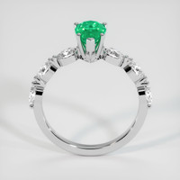 0.86 Ct. Emerald Ring, Platinum 950 3