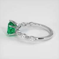 0.86 Ct. Emerald Ring, Platinum 950 4