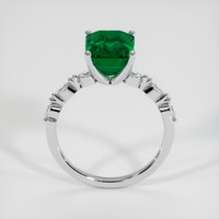 3.03 Ct. Emerald Ring, Platinum 950 3
