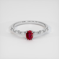 0.47 Ct. Ruby Ring, Platinum 950 1
