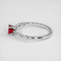0.47 Ct. Ruby Ring, Platinum 950 4
