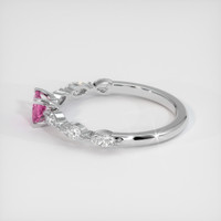 0.31 Ct. Pink Sapphire Ring, Platinum 950 4