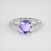 2.18 Ct. Purple Sapphire Ring, Platinum 950 1
