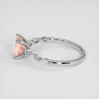 1.03 Ct. Padparadscha Sapphire Ring, Platinum 950 4