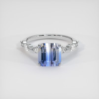3.97 Ct. Bi Color Sapphire Ring, Platinum 950 1