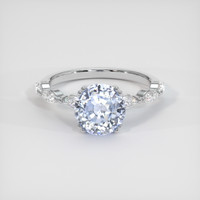 2.65 Ct. Blue Sapphire Ring, Platinum 950 1