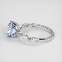 2.65 Ct. Blue Sapphire Ring, Platinum 950 4