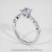 1.36 Ct. Sapphire Ring, Platinum 950 2
