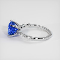 3.36 Ct. Blue Sapphire Ring, Platinum 950 4