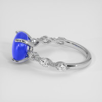 4.80 Ct. Blue Sapphire Ring, Platinum 950 4