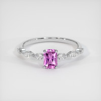 0.84 Ct. Purple Sapphire Ring, Platinum 950 1