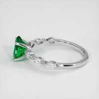 1.01 Ct. Emerald Ring, Platinum 950 4