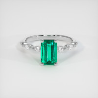 1.93 Ct. Emerald Ring, Platinum 950 1