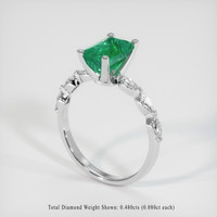 1.93 Ct. Emerald Ring, Platinum 950 2