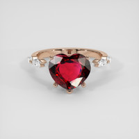 3.35 Ct. Red Spinel Ring, 14K Rose Gold 1