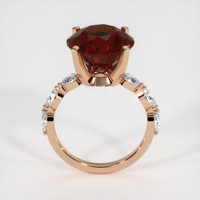 8.50 Ct. Orangish Red Spessartite Garnet Ring, 14K Rose Gold 3