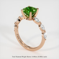 1.63 Ct. Gemstone Ring, 14K Rose Gold 2