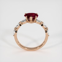 1.65 Ct. Ruby Ring, 14K Rose Gold 3