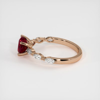 1.65 Ct. Ruby Ring, 14K Rose Gold 4