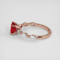 1.98 Ct. Ruby Ring, 14K Rose Gold 4