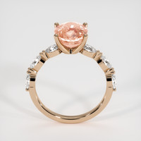 3.51 Ct. Padparadscha Sapphire Ring, 14K Rose Gold 3