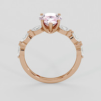 1.95 Ct. Pink Sapphire Ring, 14K Rose Gold 3
