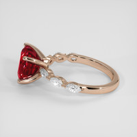 3.35 Ct. Red Spinel Ring, 18K Rose Gold 4