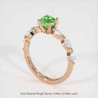 0.97 Ct. Gemstone Ring, 18K Rose Gold 2