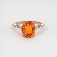 6.15 Ct. Gemstone Ring, 18K Rose Gold 1