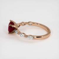 1.65 Ct. Ruby Ring, 18K Rose Gold 4