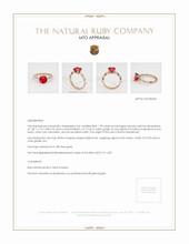 Ruby Ring 1.99 Ct. 18K Rose Gold Appraisal