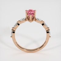 1.07 Ct. Padparadscha Sapphire Ring, 18K Rose Gold 3