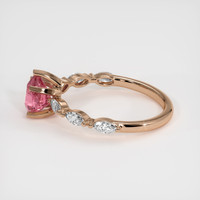 1.07 Ct. Padparadscha Sapphire Ring, 18K Rose Gold 4