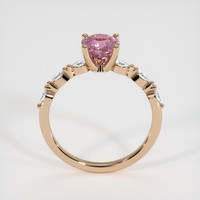 1.15 Ct. Padparadscha Sapphire Ring, 18K Rose Gold 3