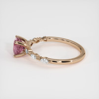 1.15 Ct. Padparadscha Sapphire Ring, 18K Rose Gold 4