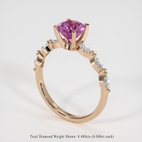 1.93 Ct. Pink Sapphire Ring, 18K Rose Gold 2