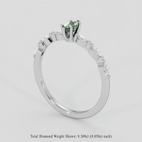 0.25 Ct. Alexandrite Ring, 10K White Gold 2