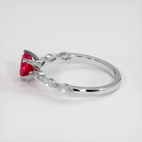 1.38 Ct. Purplish Red Ruby Ring, 10K White Gold 4