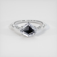 2.02 Ct. White Sapphire Ring, 10K White Gold 1