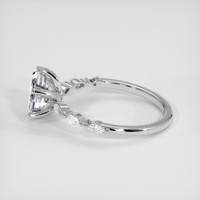 2.02 Ct. White Sapphire Ring, 10K White Gold 4