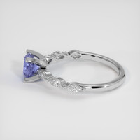1.42 Ct. Violet Sapphire Ring, 10K White Gold 4